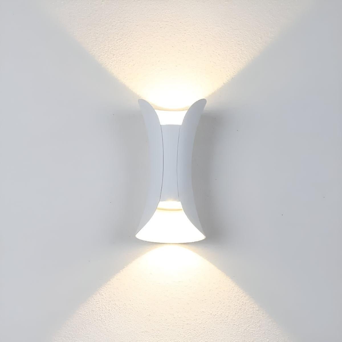 Curved Outdoor Wall Light With Up and Down Beam, Integrated LED, IP65, Four Sizes - Image 6