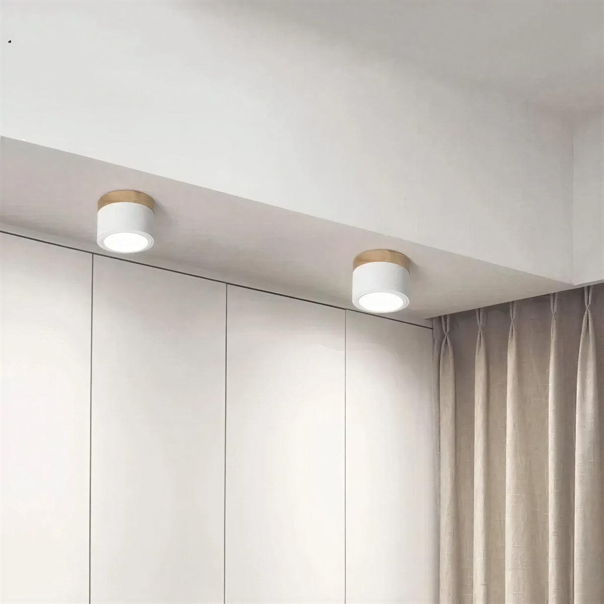 Cylindrical Flush Mount Downlight, Aluminum Body, Integrated 10W LED, Two Sizes - Image 3