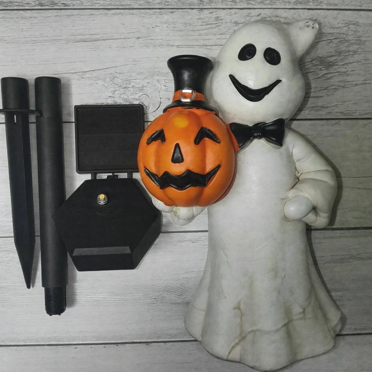 Pumpkin Solar Pathway Lights, Halloween LED Garden Stakes, 15.7 in, Six Styles - Image 6