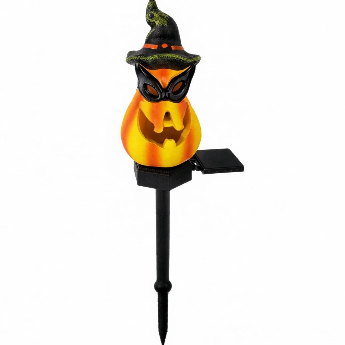 Pumpkin Solar Pathway Lights, Halloween LED Garden Stakes, 15.7 in, Six Styles - Image 8